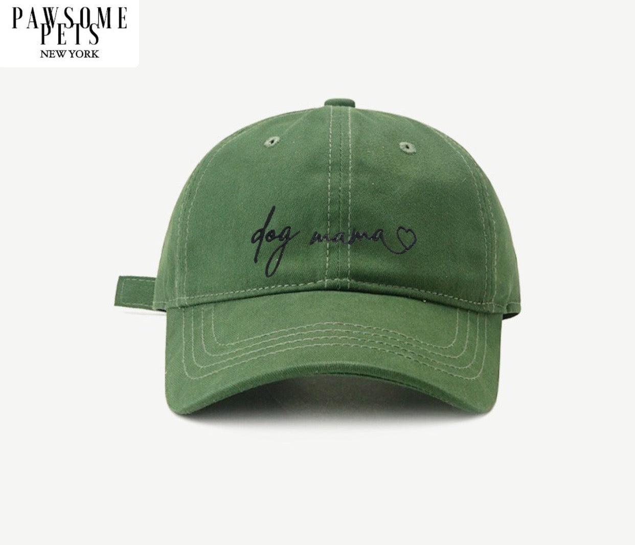 DOG MOM HAT - OLIVE GREEN | مربية كلب | اخضر زيتي